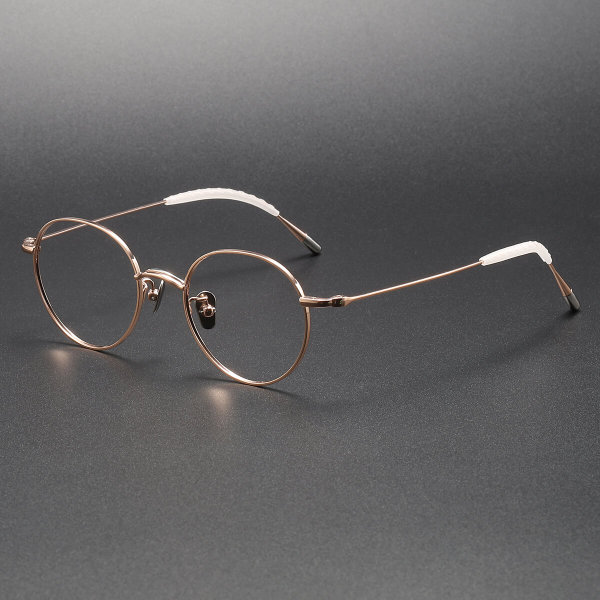 Titanium Eyeglasses LE1053_Rose Gold