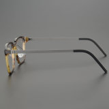 Square Genuine Natural Horn Rimmed Glasses LH7001_Tortoise