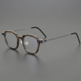 Square Genuine Natural Horn Rim Glasses LH7006_Dark Brown