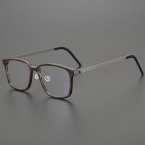 Square Natural Horn Rim Glasses LH7009_Striped Brown Square Natural Horn Rim Glasses LH7009_Striped Brown