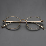 Square Titanium Glasses LE1224_Bronze