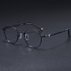 Round Titanium Glasses LE0419_Black