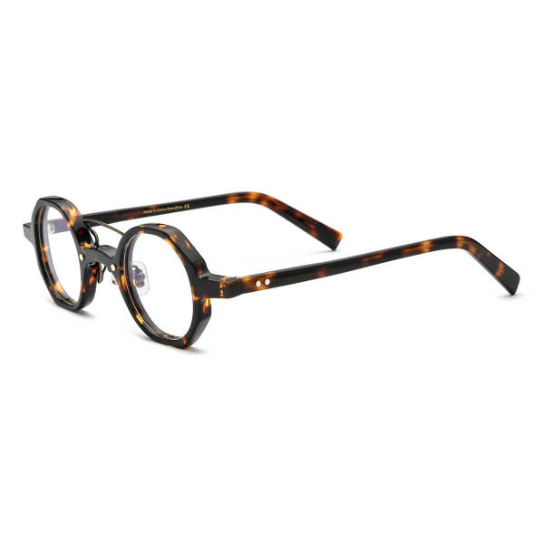 Geometric Acetate Glasses LE0627_Tortoise