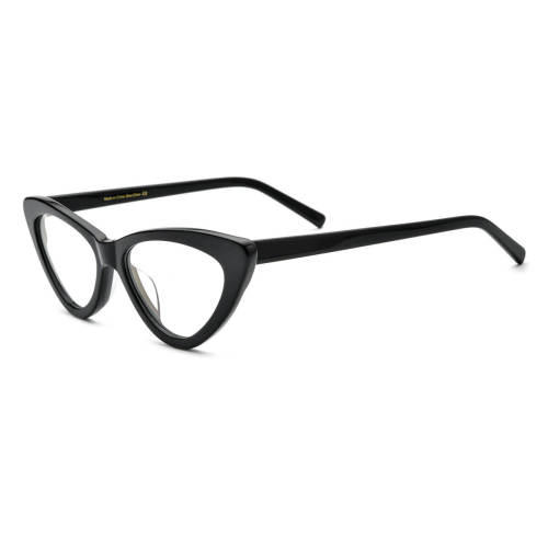 Cat Eye Acetate Glasses LE0617_Black