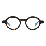 Round Acetate Glasses - LE0647_Tortoise Front View