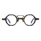 Geometric Acetate Glasses LE0627_Tortoise Front View