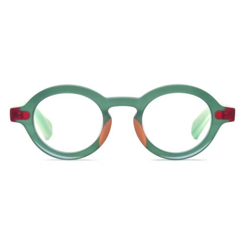 Round Acetate Glasses LE0766_Green