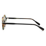 Round Acetate Glasses LE0638_Yellow Tortoise