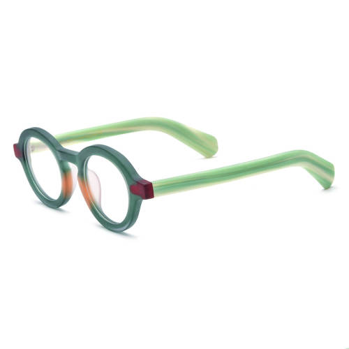 Round Acetate Glasses LE0766_Green