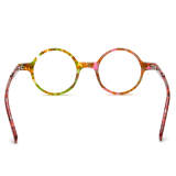 Round Acetate Glasses LE0634_Multicolor Tortoise