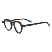 Round Acetate Glasses LE0646_Tortoise Round Acetate Glasses LE0646_Tortoise
