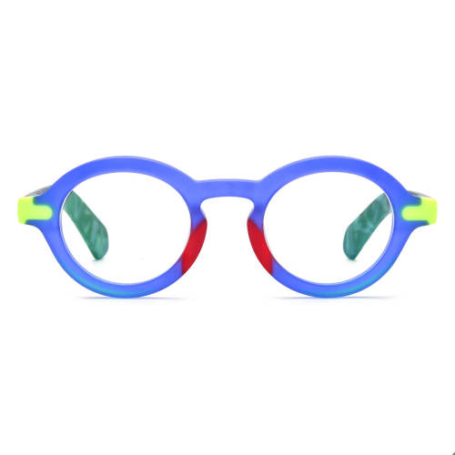 Round Acetate Glasses LE0766_Blue