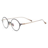 Round Pure Titanium Glasses LE0603_Brown