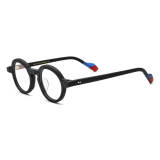 Round Acetate Glasses - LE0647_Black