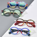 Round Acetate Glasses LE0766_Blue