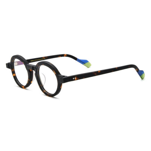 Round Acetate Glasses - LE0647_Tortoise