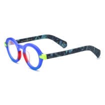 Round Acetate Glasses LE0766_Blue