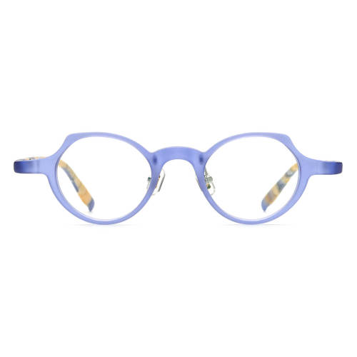 Geometric Acetate Eyeglasses LE0732_Blue