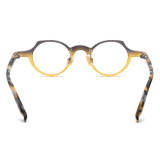 Geometric Acetate Eyeglasses LE0732_Yellow & Gray