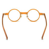 Round Acetate Glasses LE0637_Orange
