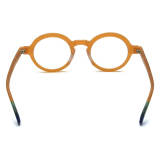 Round Acetate Glasses - LE0647_Orange