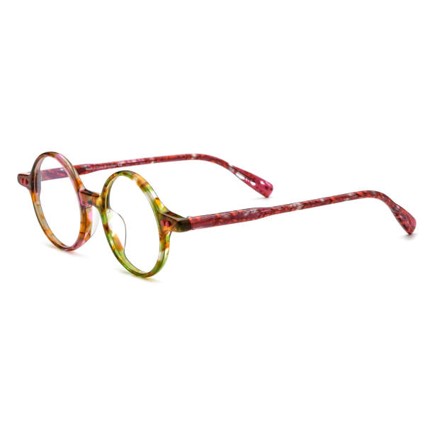 Round Acetate Glasses LE0634_Multicolor Tortoise