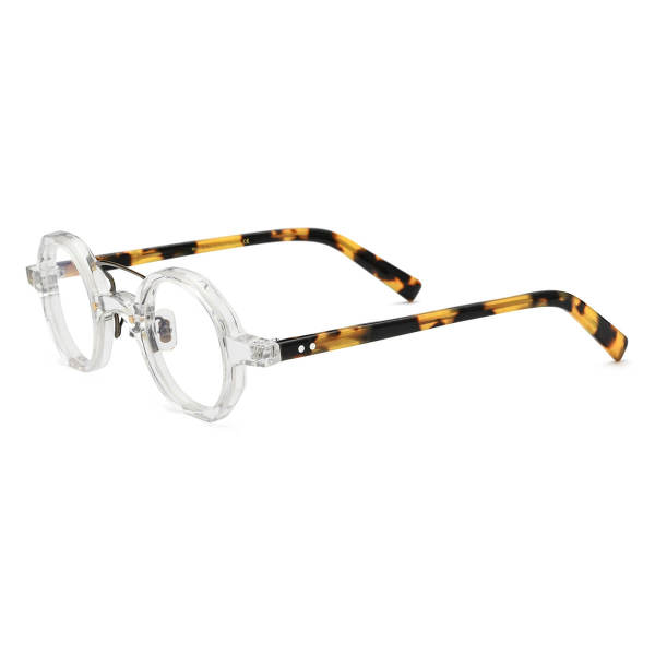 Geometric Acetate Glasses LE0627_Clear