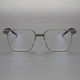 Square Titanium Eyeglasses LE1014_Gunmetal