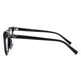 Square Acetates & Diamonds Glasses for Women LE0717_Black