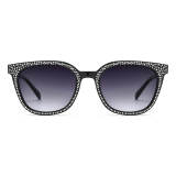 Square Acetates & Diamonds Glasses for Women LE0717_Black