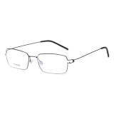 Rectangle Titanium Glasses LE8035_Gunmetal