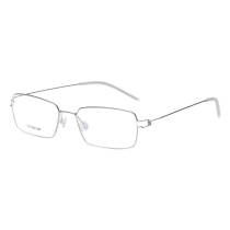 Rectangle Titanium Glasses LE8035_Silver