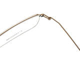 Rectangle Titanium Glasses LE8035_Gold