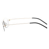 Rectangle Titanium Glasses LE8035_Gold