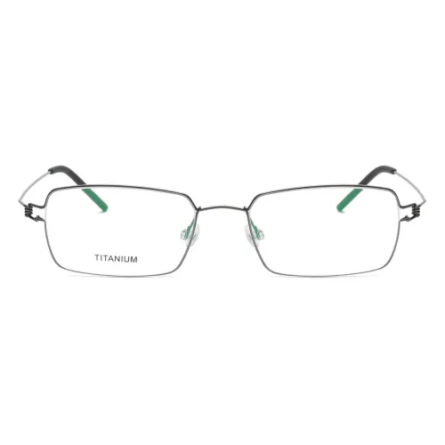 Rectangle Titanium Glasses LE8035_Gunmetal