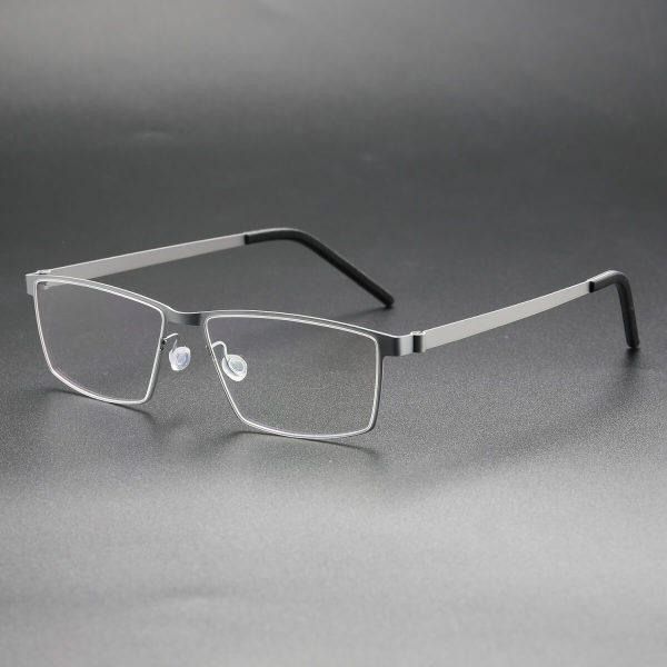 Rectangle Titanium Glasses LE8025_Silver