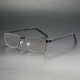 Rectangle Titanium Glasses LE8025_Black