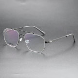Aviator Titanium Glasses LE8018_Gunmetal