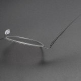 Round Thin Steel Glasses LE8028_Silver