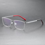 Square Titanium Glasses LE8020_Silver