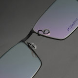 Square Titanium Glasses LE8020_Black
