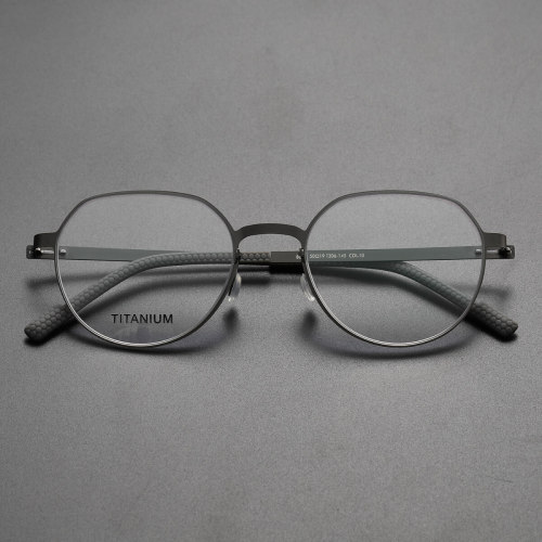Geometric Titanium Glasses LE8023_Gunmetal
