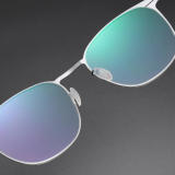 Round Thin Steel Glasses LE8028_Silver