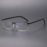 Rectangle Titanium Glasses LE8029_Black