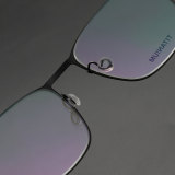 Square Titanium Glasses LE8019_Black