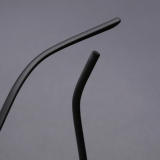 Square Thin Steel Glasses LE8033_Silver - Black