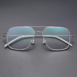 Aviator Titanium Glasses LE8024_Silver