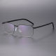 Square Thin Steel Glasses LE8033_Black