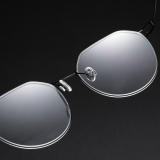 Round Titanium Glasses LE8030_Black