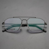 Aviator Titanium Glasses LE8018_Gunmetal Front View